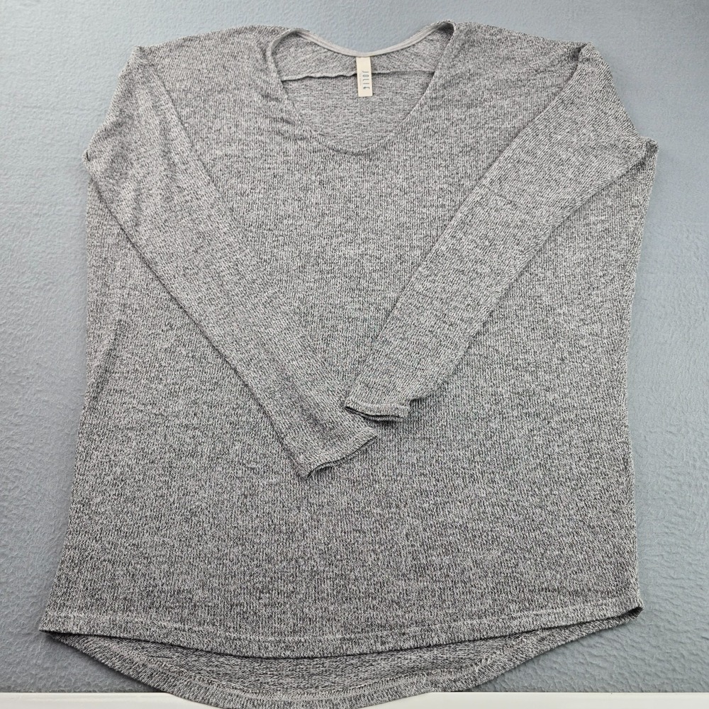 Jolie Los Angeles Sweater Womens Medium Heather Gray French Terry Shirttail Hem